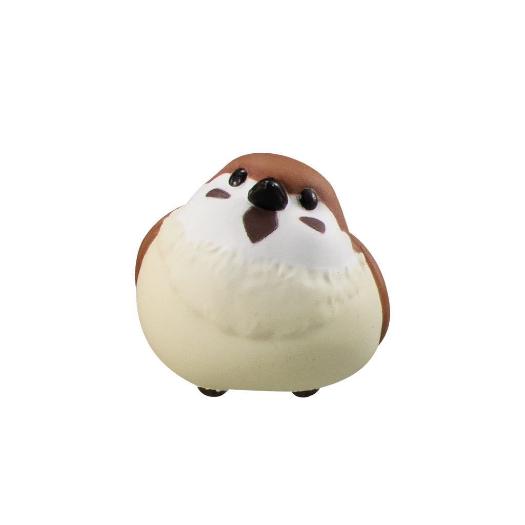 Japan Hugcot Eurasian tree sparrow bird PVC mini figure model Cable Holder