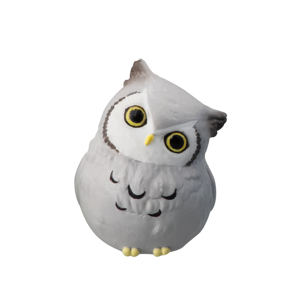 Japan Hugcot Owl bird PVC mini figure model Cable Holder