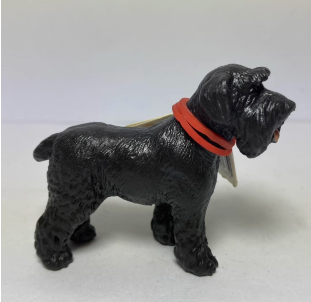Retired Schleich Black Schnauzer Dog 16306 animal PVC figure figurine model with tag Rare
