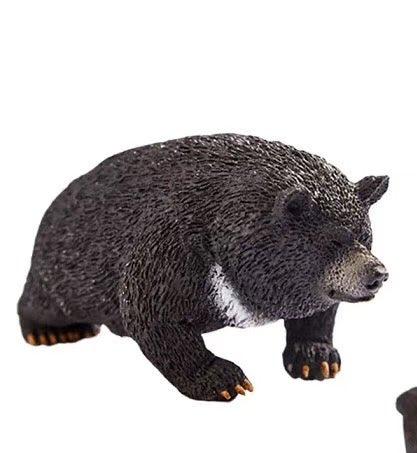 Animal Life Asakuma Toshio Yoga Animal Asian Black Bear PVC Mini Figurine Figure Model