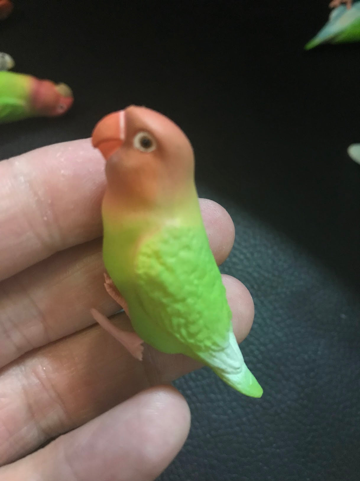 Japan SHINE Love Bird Parrot PVC mini figure figurine Model B
