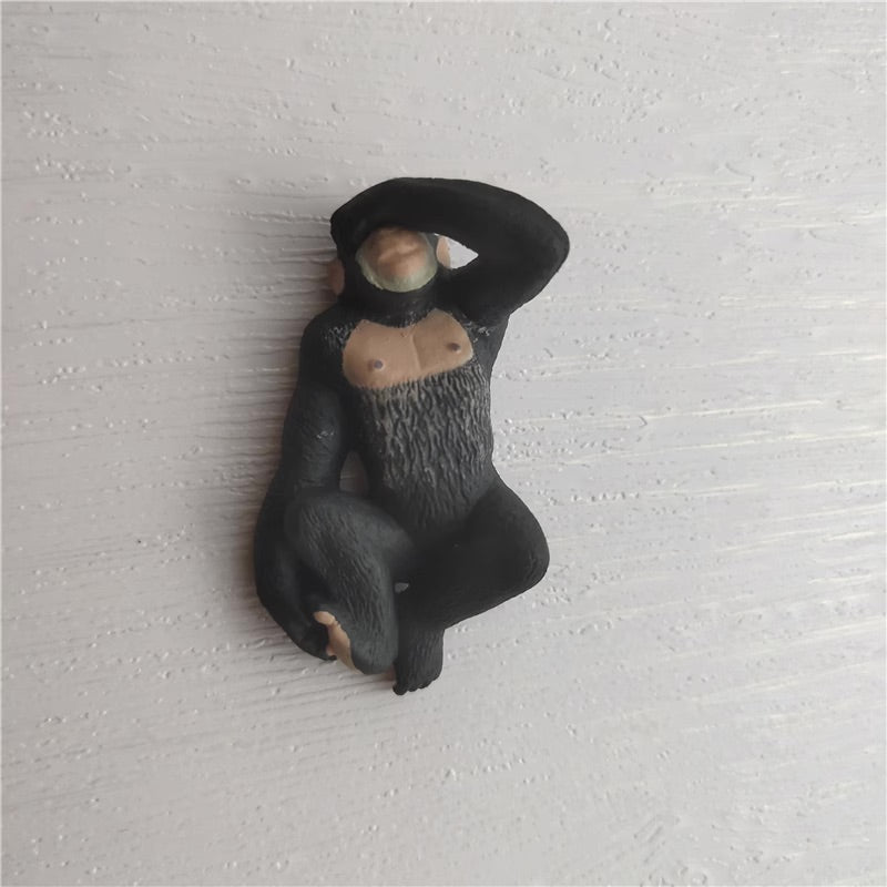 Japan ZooZooZoo Sleeping Walrus Lion Chimpanzee Sea Otter White Cat & Dog animal PVC mini figure figurine model