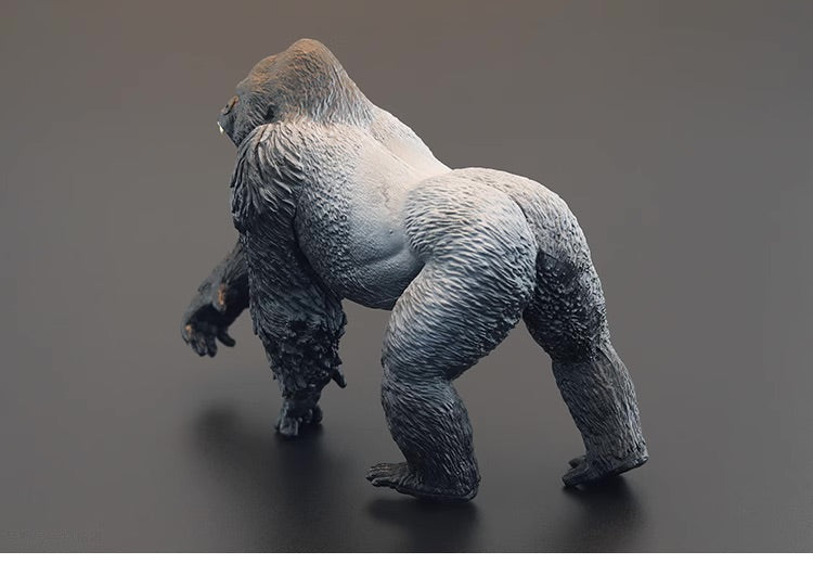 Silver Back Gorilla Ape animal PVC Solid Figurine Figure Model