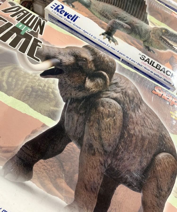 Vintage Revell DAWN of TIME Dinosaur TUSK Mammoth 1:13 Model Kit