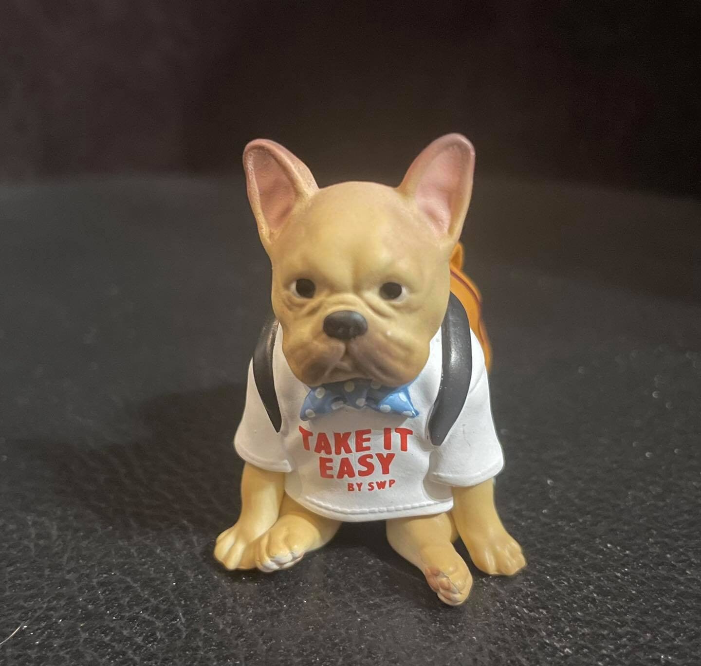 Only Wan Capsule Dog French Bulldog PVC Mini Figure Figurine Model A