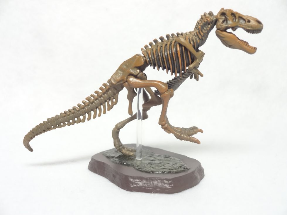 Retired Kaiyodo Choco Q Fossil T-Rex Skeleton (2018) Dinosaur PVC mini figure model RARE