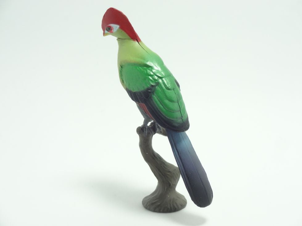 Retired Japan Kaiyodo Endangered Specie Bannerman's turaco bird PVC Mini Model Figure