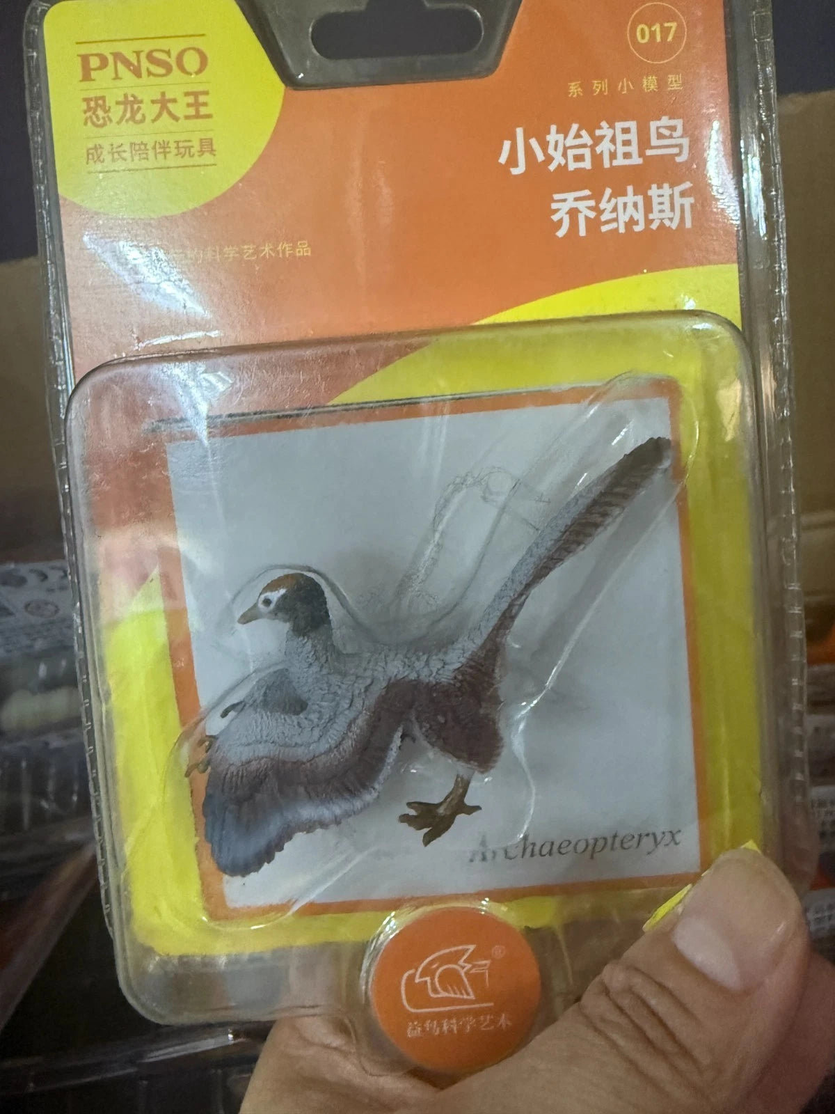 Retired PNSO Archaeopteryx Dinosaur Animal PVC mini figure Model new in box