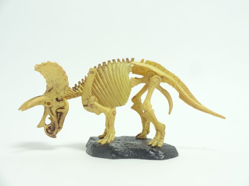Retired Kaiyodo Triceratops Skeleton Dinosaur PVC mini figure model RARE