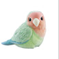 Japan Fluff Bird Friend Rosy-faced lovebird Parrot Bird PVC hollowed figure model toy