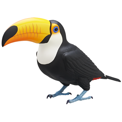 Japan Toco Toucan Bird PVC mini figure model capsule A