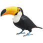 Japan Toco Toucan Bird PVC mini figure model capsule A