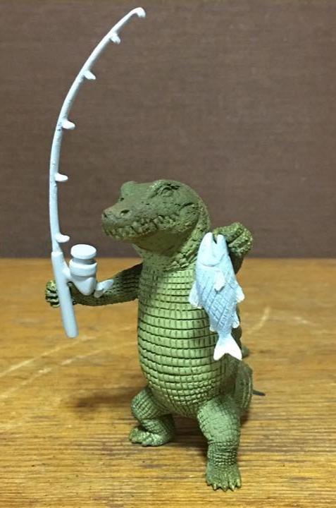 Animal Life Asakuma Toshio Picnic animal Camp Crocodile PVC Mini Figurine Figure Model