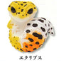 Japan Q Leopard gecko lizard PVC mini Figure model figurine keychain (B)