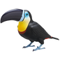 Japan Toucan Bird PVC mini figure model capsule D