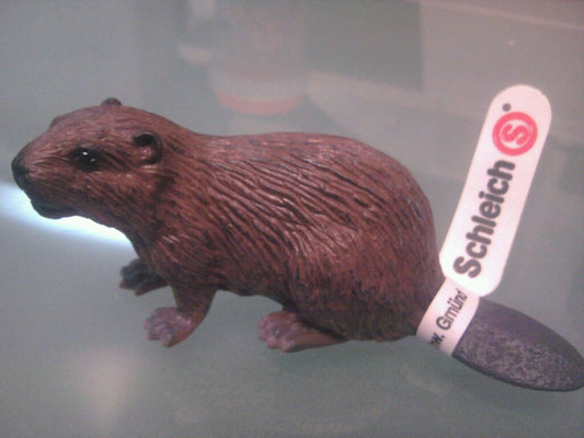 Retired Schleich Beaver 14245 animal PVC figure figurine model with tag Rare