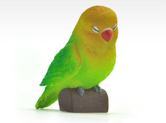 Japan Sleeping Love Bird Parrot PVC mini figure figurine Model