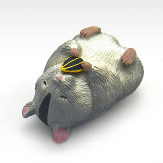Japan Sleeping Hamster animal PVC mini figure figurine Model