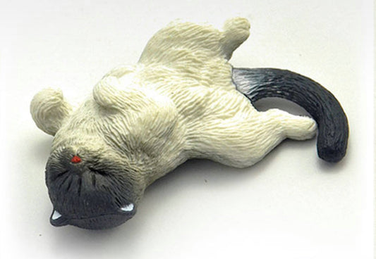 Japan Sleeping Black & White Cat animal PVC mini figure figurine Model