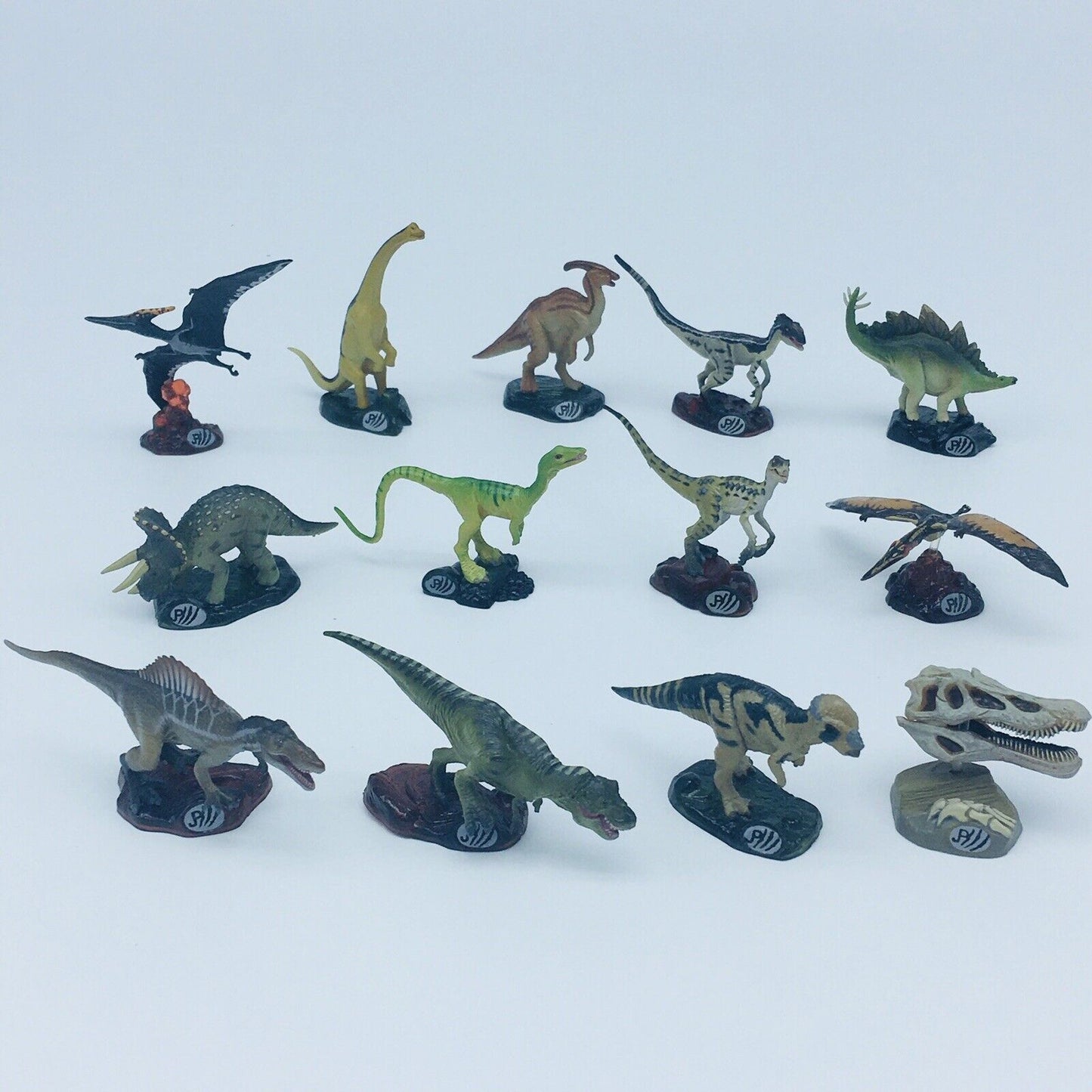 Retired Kaiyodo X Coca Cola Jurassic Park 3 Dinosaur Mini Figure Model 13 pcs Full Set