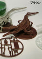Toyotamaphimeia prehistoric Crocodile Skeleton Fossil PVC figurine figure model (Color C) 1/35