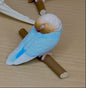 Retired Japan SHINEG Sleeping Love Bird Parrot Bird PVC mini figure figurine Model D