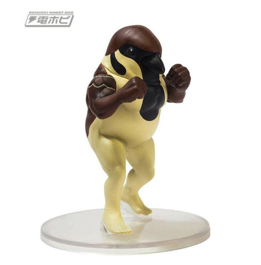 Japan Hulk Bird Muscular Sparrow Bird PVC mini figure model figurine
