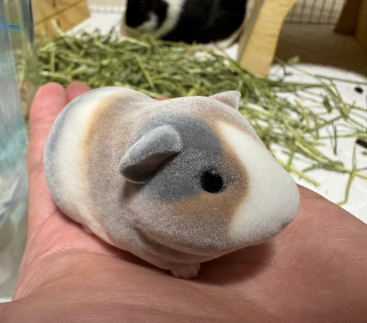 Japan Fluff Guinea Pig Pet Animal PVC hollowed figure model toy
