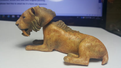 Retired FARCRY Primal Smilodon saber-toothed cat dinosaur PVC Model Figure RARE
