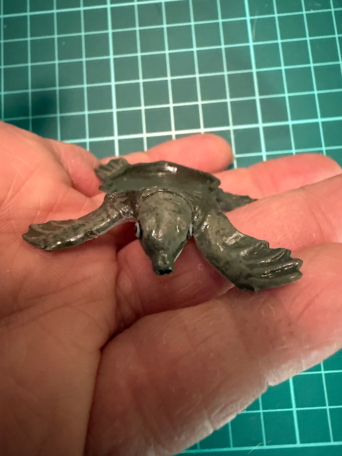 Japan Hikari exclusive Pig-nosed turtle Fly River turtle PVC mini Model Figurine Figure (parts)