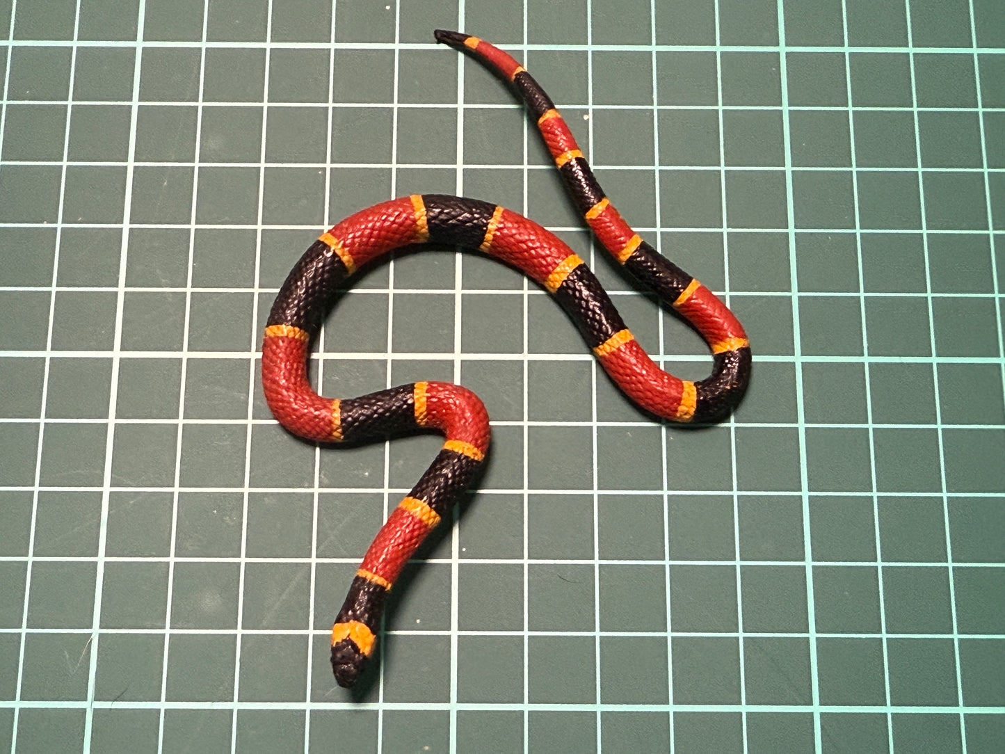 Retired Japan Kaiyodo Coral Snake Soft Rubber PVC mini figure model