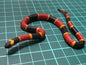 Retired Japan Kaiyodo Coral Snake Soft Rubber PVC mini figure model