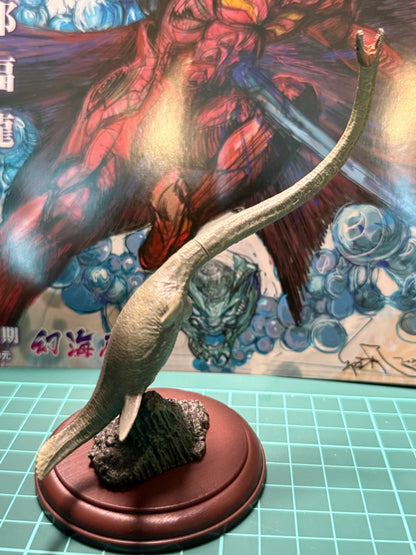 Japan Elasmosaurus Dinosaur PVC figurine figure model with base