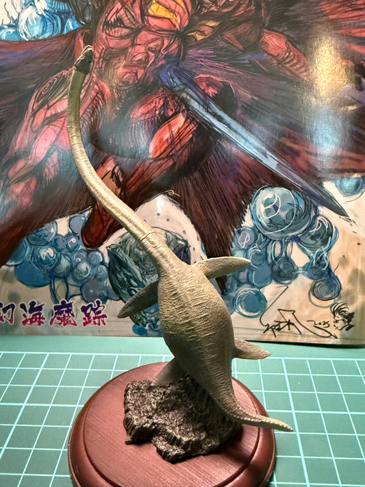 Japan Elasmosaurus Dinosaur PVC figurine figure model with base