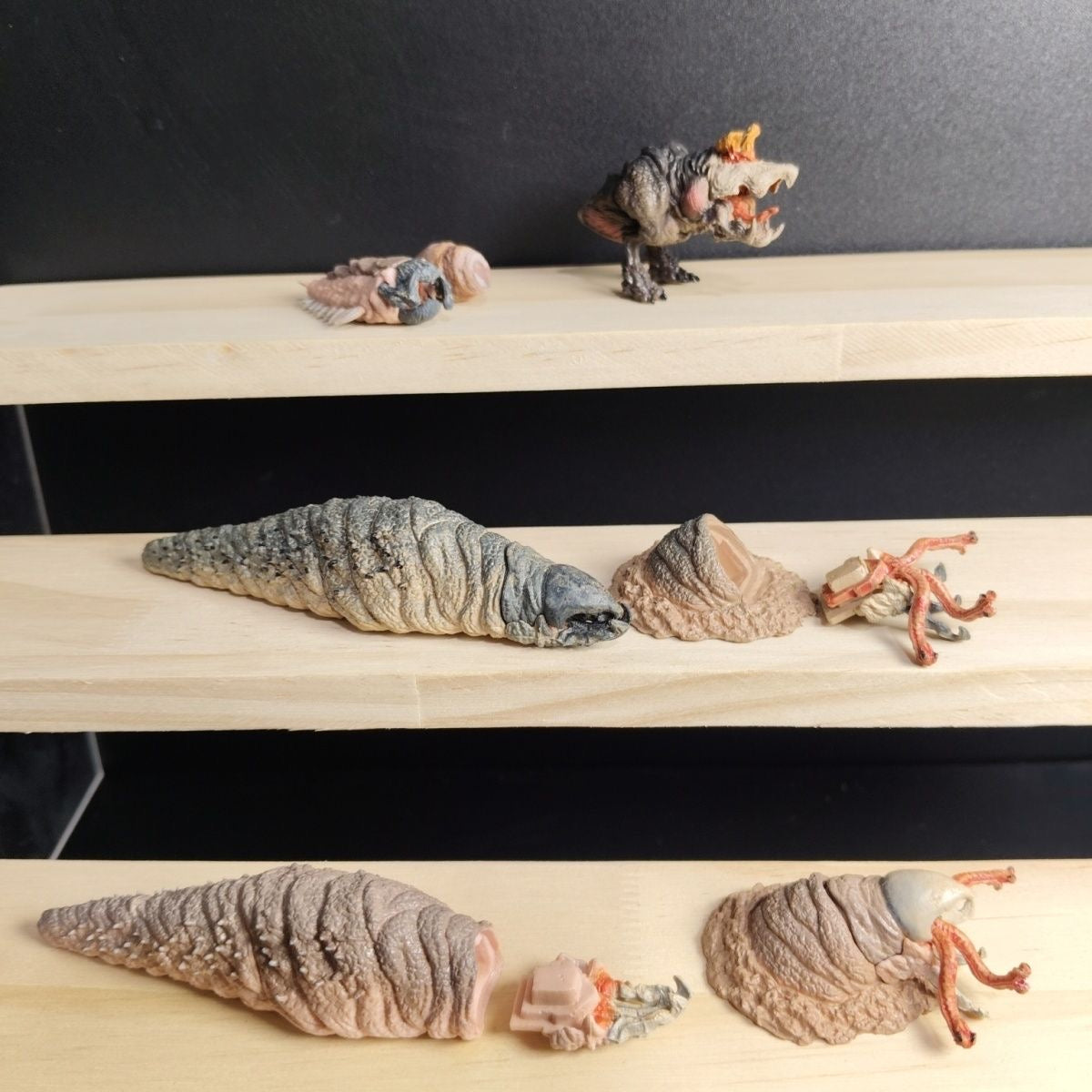 Kronengecko Eidechse Reptil Figur Figur Modell Ring mit Ständer B