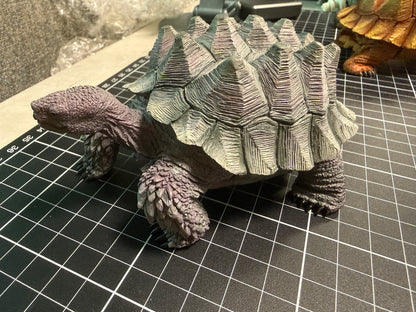 Japan Monster Geochelone sulcata Tortoise Turtle Replica Model Figurine 10cm (Grey)