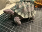 Japan Monster Geochelone sulcata Tortoise Turtle Replica Model Figurine 10cm (Grey)