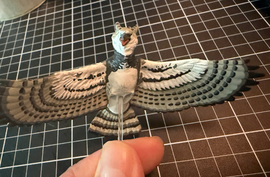 Retired Japan Colorata Harpy bird  PVC Mini Model Figure (no legs)