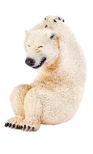 Animal Life Asakuma Toshio Yoga Animal Polar Bear PVC Mini Figurine Figure Model