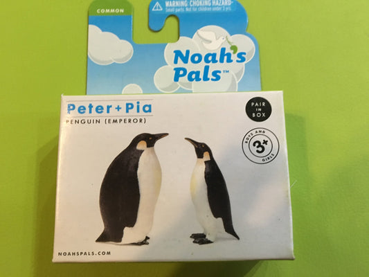 NOAH'S PALS PENGUIN (EMPEROR) Animal PVC figurine figure Model pair in box