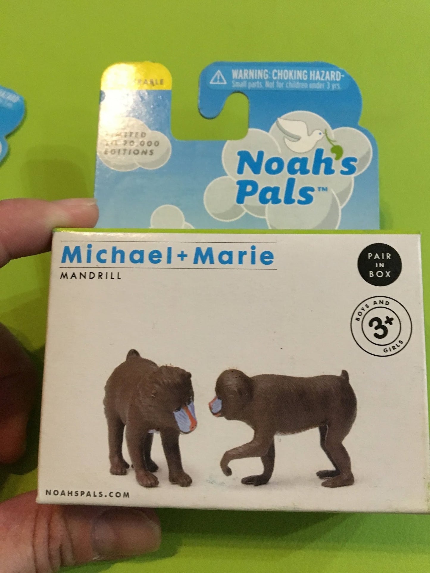 NOAH'S PALS MANDRILL Ape Animal PVC figurine figure Model pair in box