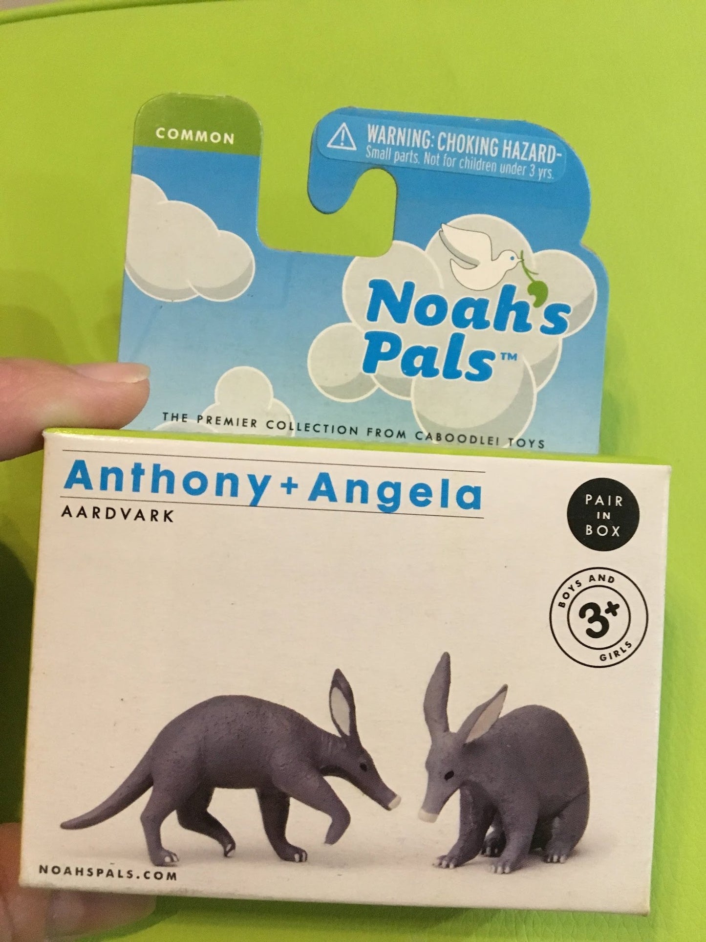 NOAH'S PALS Aardvark Animal PVC figurine figure Model pair in box