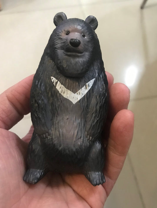 Retired SHAKUREL PLANET Taiwan Black Bear animal PVC Model Figure Taiwan Limited SP item