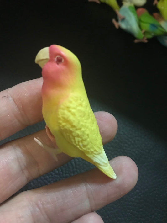 Japan SHINE Love Bird Parrot PVC mini figure figurine Model A