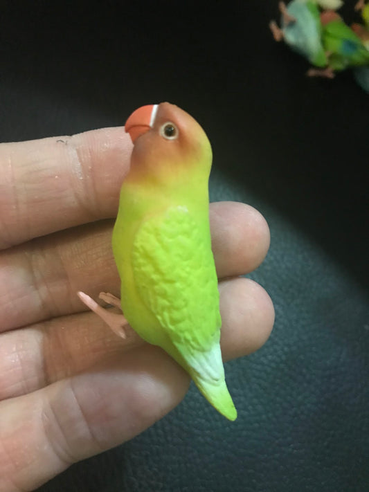 Japan SHINE Love Bird Parrot PVC mini figure figurine Model B