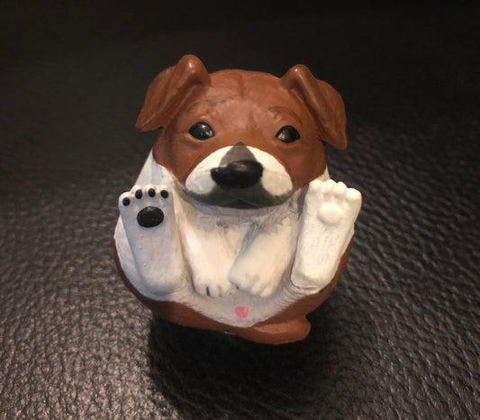 Japan jack russell terrier Dog Ball Ball Animal PVC Mini Figurine Figure Model