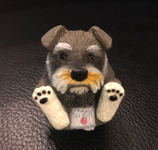 Japan Schnauzer Dog Ball Ball Animal PVC Mini Figurine Figure Model