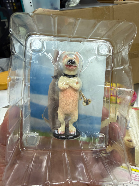 Japan Rare Retired Yujin 朝隈俊男 Asakuma Toshio Bull Terrier dog Resin mini PVC figurine figure model