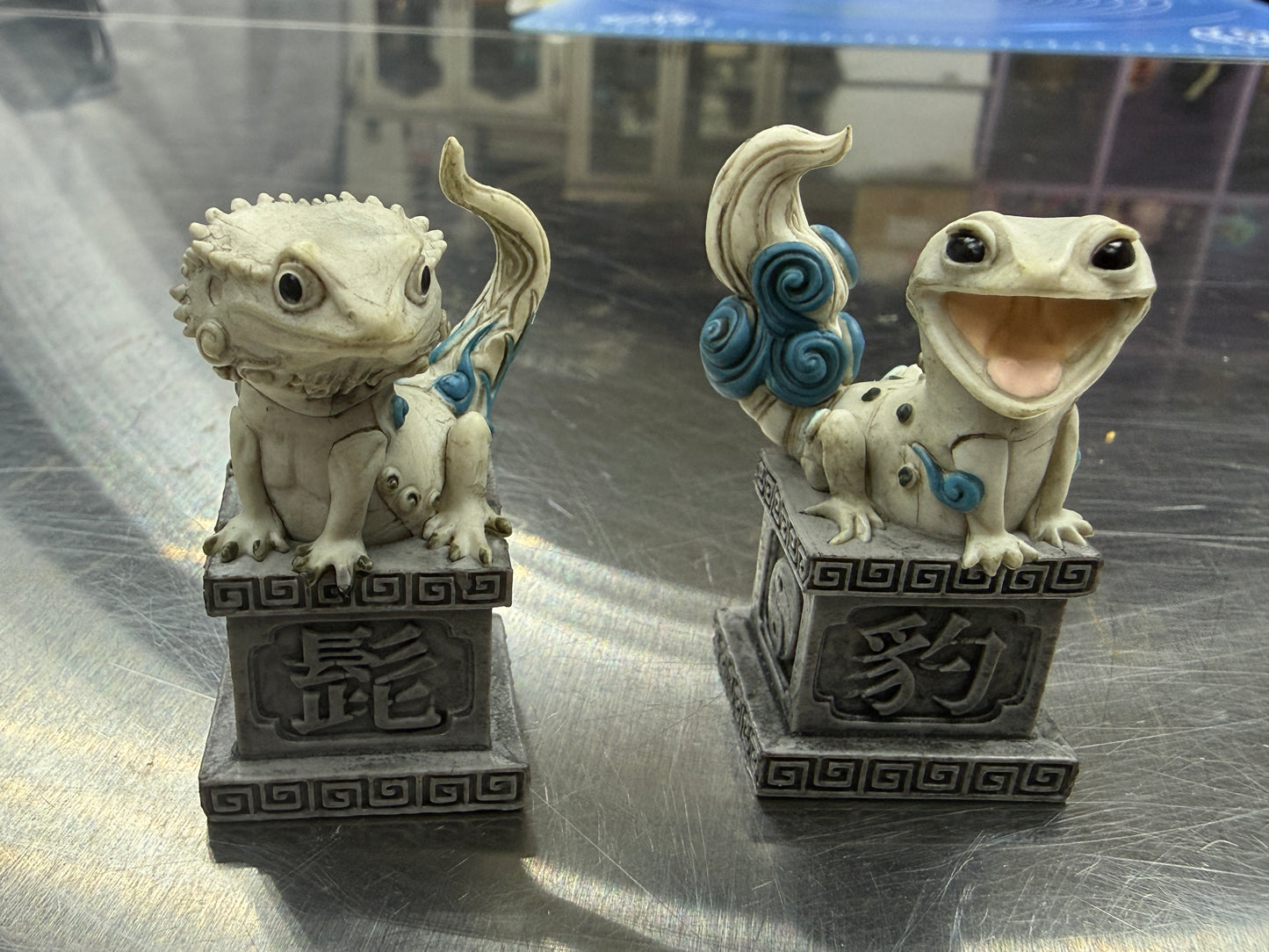 Qualia Koma Breaded Dragon & Leopard Gecko Lizard Mascot PVC Figure figurine Model Set C