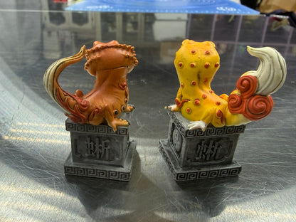 Qualia Koma Breaded Dragon & Leopard Gecko Lizard Mascot PVC Figure figurine Model Set A